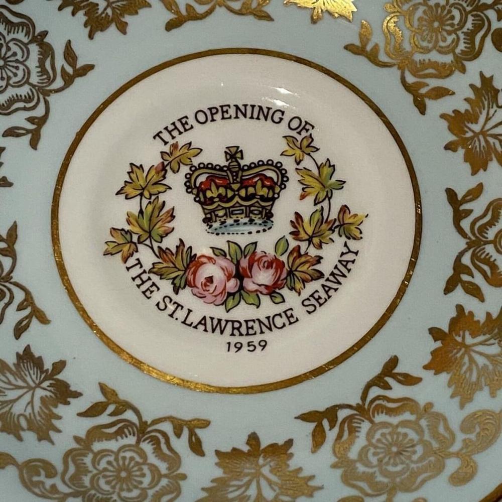 Paragon Cup & Saucer Opening of St Lawrence Seaway Royal Visit 1959 Teacup - Picture 7 of 7